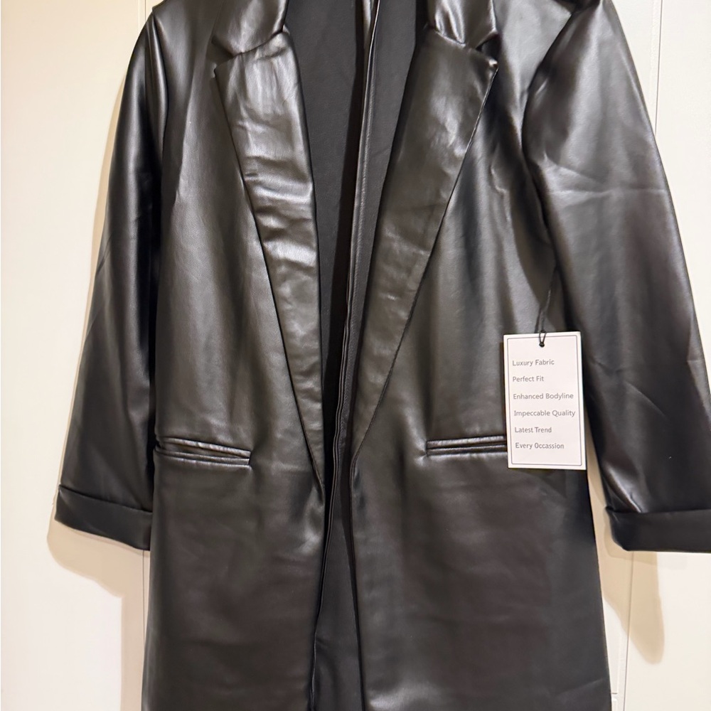Have Black Faux Leather Jacket